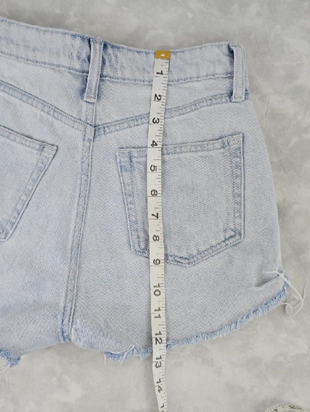 H&M Light Blue Distressed Denim Shorts - Picture 5 of 5